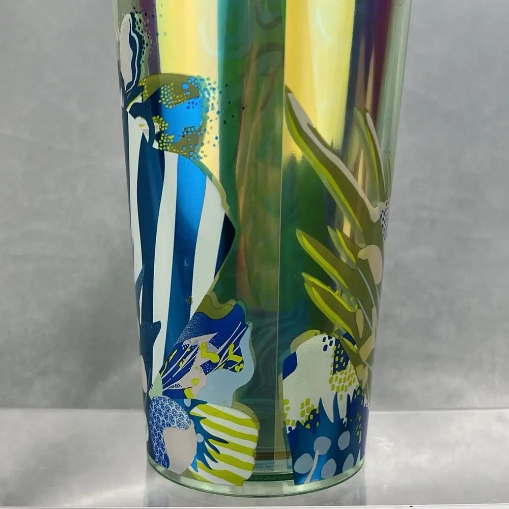 Starbucks Venti‎ 24oz Cold Cup Tumbler Iridescent Canna Lily Summer 2024 *READ